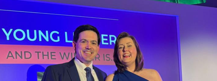 Kate Hutchinson wins Young Leader at the Yorkshire Leadership Awards 2026